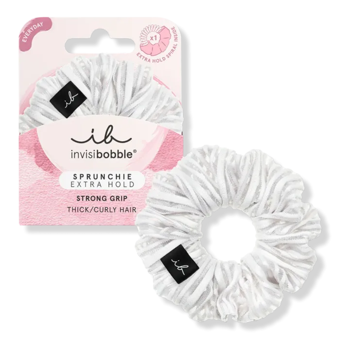 Sprunchie Extra Hold Pure White
