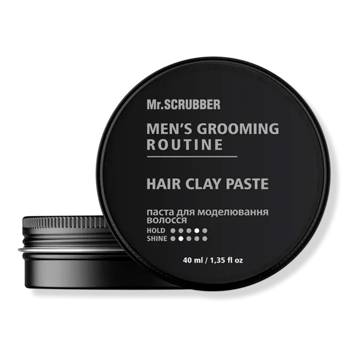 Men’s Grooming Routine Hair Clay Paste