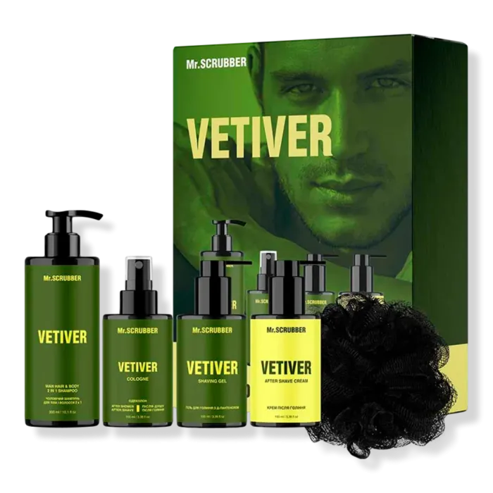 Vetiver Perfumed Men’s Essentials Set
