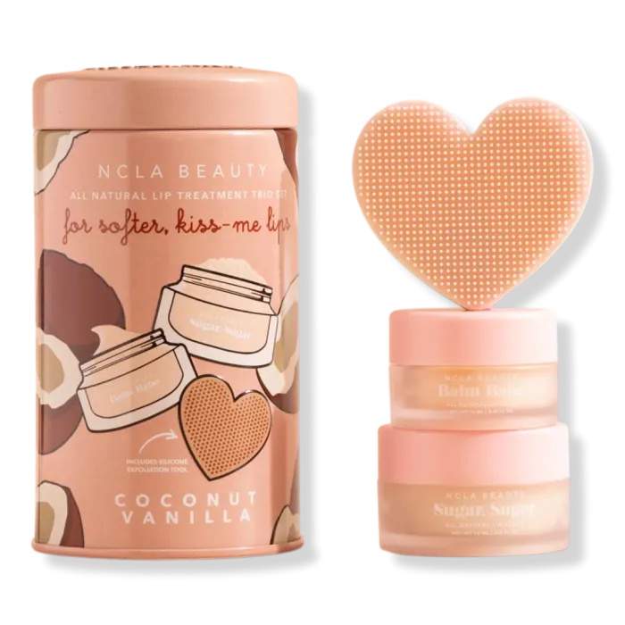 Coconut Vanilla Lip Care Duo + Lip Scrubber