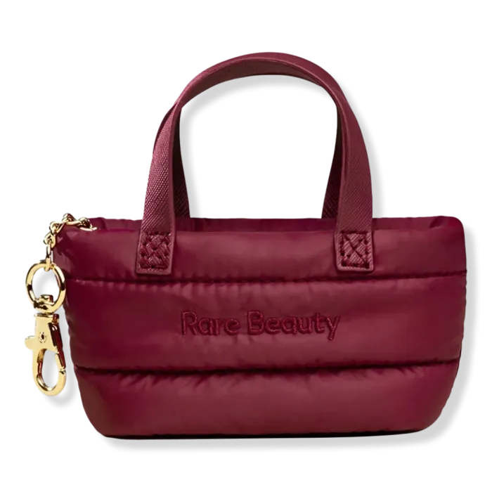 Mini Puffy Tote Keychain Merlot